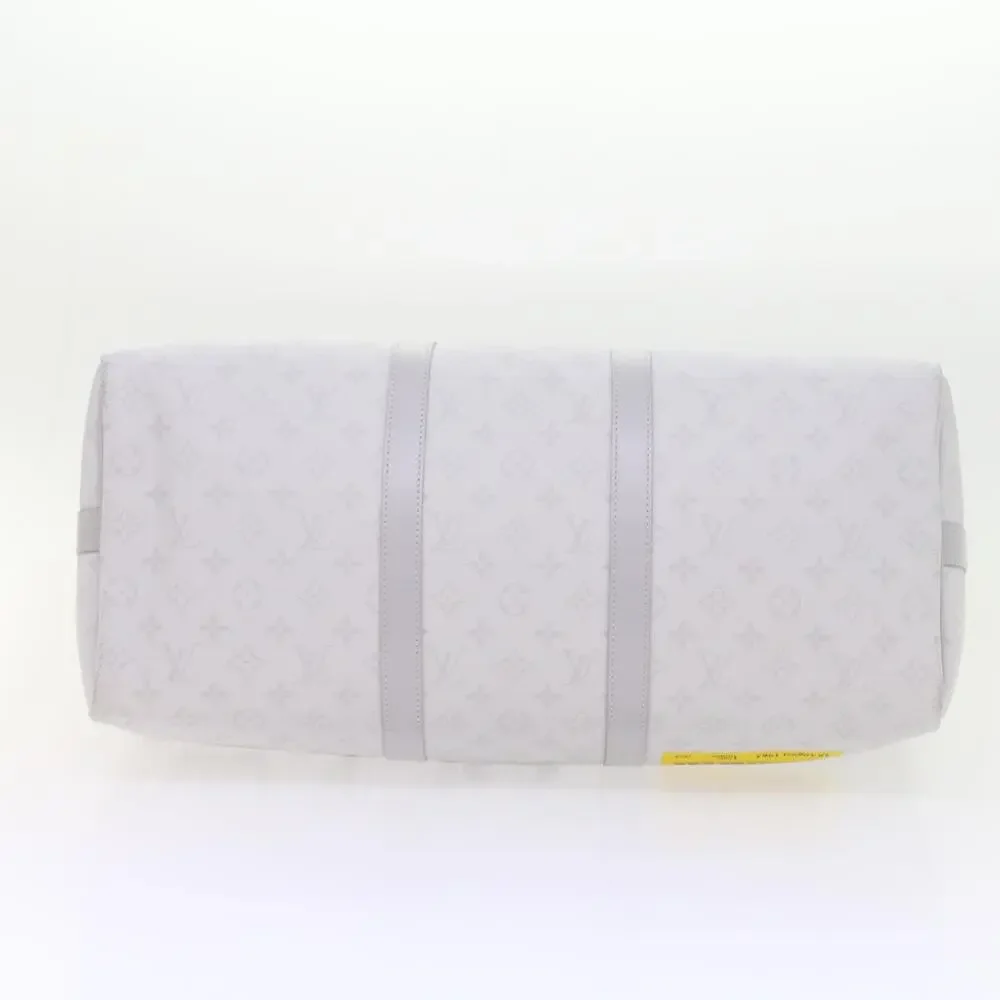 LOUIS VUITTON Monogram White Keepall Bandouliere 50 Bag M44643 - Picture 5 of 16